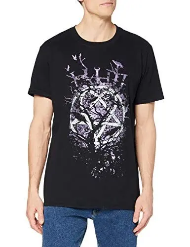 Produktbild: HIM Herren Crows T-Shirt, Schwarz (Black), Large