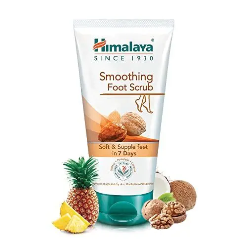 Produktbild: Himalaya Herbals Smoothing Foot Scrub with Walnut, Coconut, Pineapple and Aloe Vera- 150ml