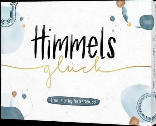 Produktbild: Himmelsglück: Bibel-Lettering Postkarten-Set (Historisch-Theologische Auslegung)