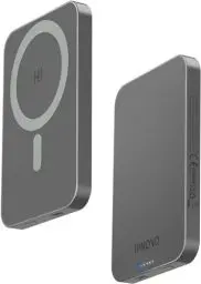 Produktbild: HINOVO MagSafe Powerbank 5000mAh, 8.9mm Ultra dünn Wireless Power Bank Magnetische, 20W PD Schnellladung Mini Akkupack für iPhone 16/15/14/13/12 Serie