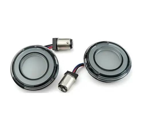 Produktbild: Hinten Rücklicht 2Pcs 2'' Motorrad L- Blinker Licht Vorne Hinten Brems Rücklicht für Har&Ley Davidson Touring Dyna Softail Sportster