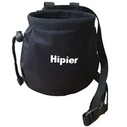 Produktbild: HipierFx Chalkbag für Klettern Fitnessstudio bouldern Gewichtheben Turnen Magnesiabeutel mit Reißverschlusstasche und Gürtel