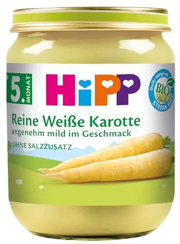 Produktbild: HiPP Reine weiße Karotte, 6er Pack (6 x 125 g) - Bio