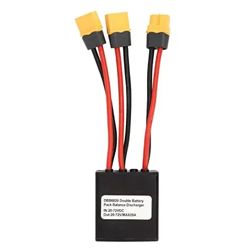 Produktbild: Elektrofahrrad-Doppelbatterie-Entladeausgleicher, Konverter-Doppelbatterie-Parallelmoduladapter 20V-72V, mit XT60-Anschluss (20A)