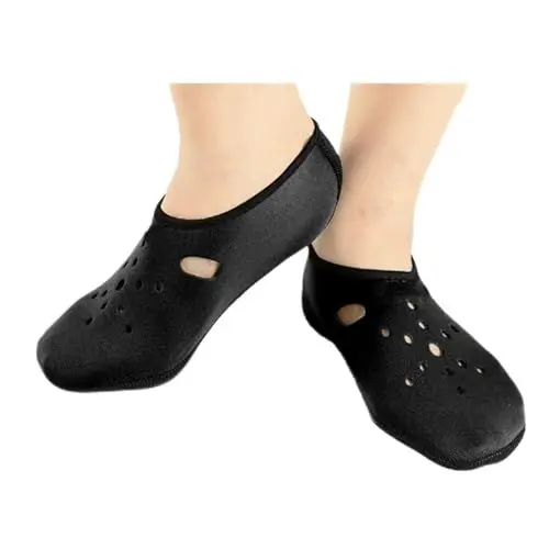 Produktbild: Hiraith Verdickte rutschfeste Tauchsocken, Schwimmsocken, Schnorchelausrüstung Männer und Frauen, Wassersport (Schwarz)