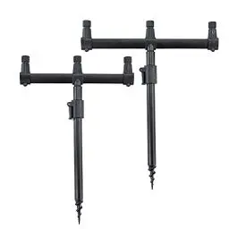 Produktbild: Hirisi Tackle Aluminium Karpfen Angelrute Pod Set Banksticks und Buzz Bar für 3 Angelruten (40-60)
