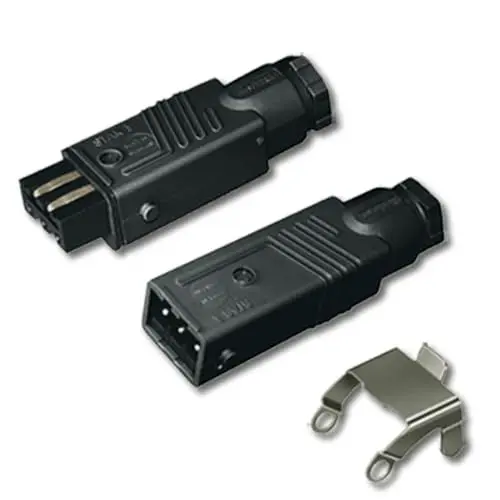 Produktbild: Hirschmann-Kupplung Stecker-Set für Jalousien, Markisen, Rollläden. 230 V. STAS 3 + STAK 3 + Stasi 3.+++