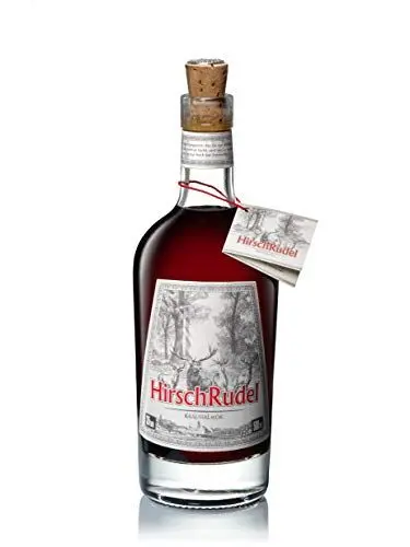 Produktbild: HirschRudel Classic | Premium Kräuterlikör aus Deutschland | 1 x 500ml | Handcrafted | Aus 31 Wildkräutern | SIP Awards Gold