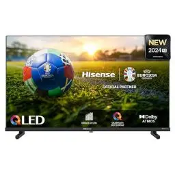 Produktbild: Hisense 32A5NQ 80 cm (32 Zoll) QLED Fernseher Full HD, Smart TV, Triple Tuner, AI Sports Mode, Dolby Atmos, Share to TV, Duale Positionierung, WiFi, Game & Hotel Modus, Schwarz (2024)