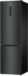 Produktbild: Hisense RB470N4CFC Kühl-Gefrierkombination/ NoFrostPlus/ Multiflow 360°/ CrispZone / AdaptTech / FastFreeze / LED-Display/ Kühlteil 255 l/ Gefrierteil 106 l/ schwarz strukturiert, 200 cm hoch
