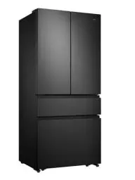 Produktbild: Hisense RF540N4SBF2 French Door Kühl-Gefrierkombination/ NoFrostPlus/ Inverter-Kompressor/ Multiflow 360°/ SuperCool/ 181,7 cm/ Kühlteil 302 l/ Gefrierteil 178 l/ 40 dB/ 310 kWh/ Jahr/ Schwarz