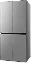 Produktbild: Hisense RQ563N4SI2 Cross Door Kühl-Gefrierkombination/ NoFrostPlus/ Inverter-Kompressor/ HolidayMode/ SuperCool/ 181 cm/ Kühlteil 294 l/ Gefrierteil 160 l/ 40 dB/ 279 kWh/ Jahr/ Inox-Look, Edelstahl
