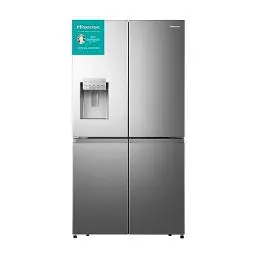 Produktbild: Hisense RQ760N4AIE Cross Door Kühl-Gefrierkombination /178,5 cm/Inverter Kompressor/Total NoFrost/Multi Air Flow/Wasserspender/Kühlteil 352 l/Gefrierteil 232 l/Inox-Look, Edelstahl