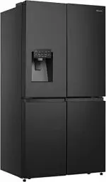 Produktbild: Hisense RQ760N4BFE Cross Door Kühl-Gefrierkombination /178,5 cm/Inverter Kompressor/Total NoFrost/Multi Air Flow/Wasserspender/Kühlteil 352 l/Gefrierteil 232 l/schwarz