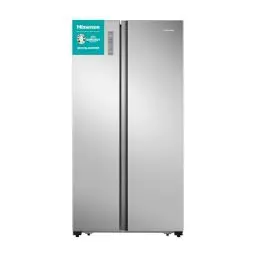 Produktbild: Hisense RS677N4ACC Side by Side Kühl-Gefrierkombination, 179cm, 519 Liter Gesamtkapazität, Multi Air Flow, LED Display, EEK: C, Electronic Touch Control, Inox Look