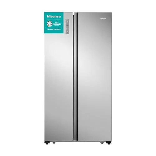 Produktbild: Hisense RS677N4ACC Side by Side Kühl-Gefrierkombination, 179cm, 519 Liter Gesamtkapazität, Multi Air Flow, LED Display, EEK: C, Electronic Touch Control, Inox Look