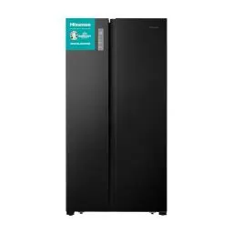 Produktbild: Hisense RS677N4AFC Side by Side Kühl – Gefrier - Kombination,179cm, 519 Liter Gesamtkapazität, EEK: C, LED Beleuchtung, Multi Air Flow, Inverter Kompressor, Touch Display, schwarz