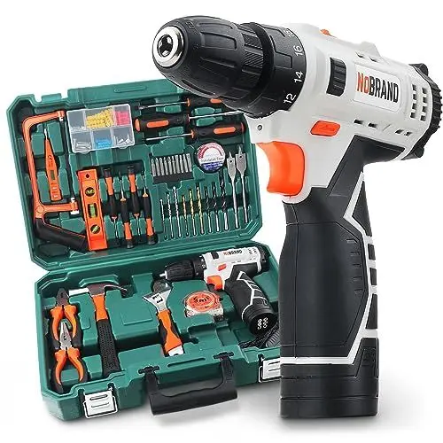 Produktbild: Hi-Spec 109 tlg. Werkzeugkoffer mit Akkuschrauber - Umfangreiches Werkzeug und Bohrerset mit 12V Elektrischem Akkubohrer- Ideal für Heimwerker, Handwerker und Einsteiger
