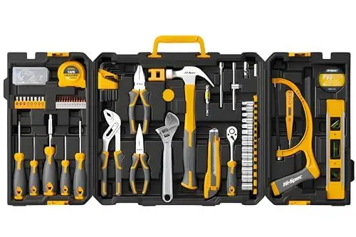Produktbild: Hi-Spec 113-tlg. Werkzeugkasten gefüllt mit den gängisten Werkzeugen. Koffer komplett Set ideal für Heimwerker.