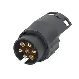 Produktbild: HISports Adapter Anhänger 7 auf 13 Polig 12V Wasserdicht für PKW LKW Wohnwagen Truck Caravan Anhängerkupplung 7 Pol auf 13 Anhängeradapter Trailer Adapter - Auto zu Hänger