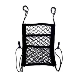 Produktbild: HISports Netztasche Auto Organizer Vorne,Netze für Tiertransportsysteme 25 * 30cm Kofferraum Taschen Barrier für Hunde 3 Lagen Gepolsterter Stoff mit 4 Haken