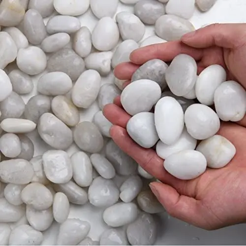 Produktbild: Hisredsun 1,8 kg Dekosteine Flusskiesel für Aquarium, Blumentopf, Landschaftsbau, Vasenfüller und Gartendekoration