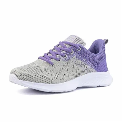 Produktbild: Hitmars Laufschuhe Damen Turnschuhe Sportschuhe Sneaker Dämpfung Joggingschuhe Frauen Leichte Straßenlaufschuhe mit Luftkissen 3 Lila 40