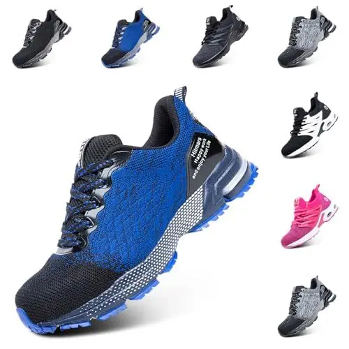Produktbild: Hitmars Sicherheitsschuhe Herren Arbeitsschuhe Damen S3 Leicht S1 Stahlkappe Schutzschuhe Arbeitsschutzschuhe Stahlkappenschuhe Arbeitsschuhe Unisex A Blau 42