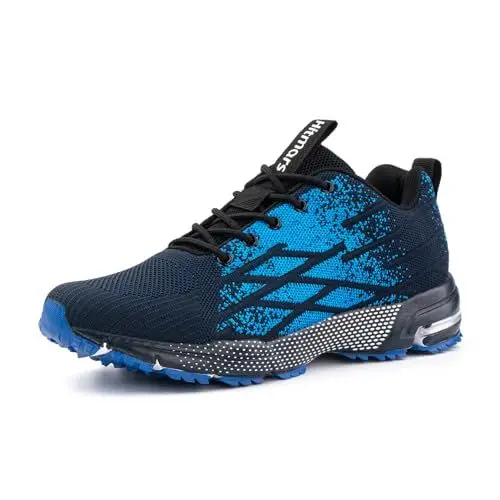 Produktbild: Hitmars Sneaker Herren Turnschuhe Damen Laufschuhe Sportschuhe Joggingschuhe Walkingschuhe Outdoor Sport Running Schuhe Blau N1 EU41