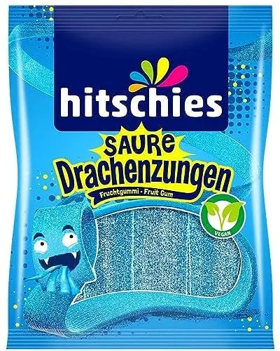 Produktbild: Hitschies Fruchtgummi, Saure Drachenzungen, 125 g