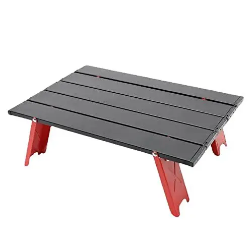 Produktbild: HJGTTTBN Klapptisch Tragbare Folding Camping Tisch Aluminiumlegierung Faltbare Picknicktische Im Freien Schreibtisch Grilltisch Wandertisch