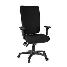 Produktbild: hjh OFFICE 702100 Profi Bürostuhl Zenit HIGH Stoff Schwarz Drehstuhl ergonomisch, Arm- und Rückenlehne verstellbar