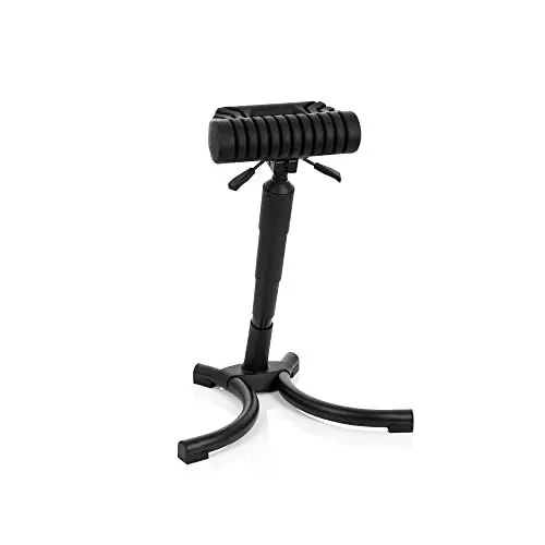 Produktbild: hjh OFFICE 830025 Stehhilfe TOP Work 33 Hartschaum/Metall bequemer Arbeitsstuhl, Stehhocker ergonomisch, höhenverstellbar