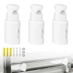 Produktbild: HJIAMA Heizkörper Halterung, Weiß Handtuchwärmer, ABS-Material Badheizkörper Handtuchhalter, mit Schrauben, Verstellbarer Abstand, Heizkörperkonsole, für Heizkörper, Wäschetrockner