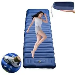 Produktbild: HKDZ isomatte selbstaufblasend hoch Camping luftmatratze mit integrierten kopfkissen Outdoor campingmatte schlafmatte kleines packmass mit Fußpumpe luftzellenmatte aufblasbar