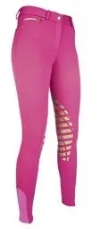 Produktbild: HKM Damen Reithose-Soft-Silikon-Kniebesatz3900 Trainingshose, pink, 38