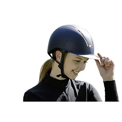 Produktbild: HKM Lady Shield Reithelme dunkelblau/Rosegold S, 6979, s=52-54cm