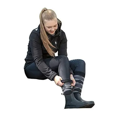 Produktbild: HKM Unisex Oklahoma mit Teddyfutter Reitstiefelette, Schwarz, 37