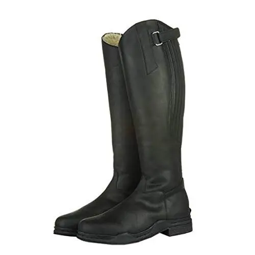 Produktbild: HKM Unisex ridestøvler -country Arctic- standardlængde/-hvid Reitstiefel, Schwarz, 40 EU