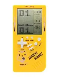 Produktbild: Retro Big Screen Brick Spielekonsole 9999 in 1 Panzer/Rennen/Schießen Lässiges Puzzlespiel Einstellbarer Schwierigkeitsgrad/Geschwindigkeit klein und leicht zu tragen (Gelb)