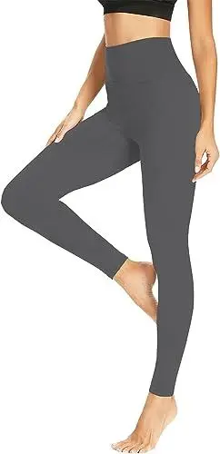 Produktbild: HLTPRO Leggings Damen Leggins Hose für Frauen High Waist Blickdicht Leggings Elastisch Bauchkontrolle Lang Sportleggins Yogahose für Outdoor Gym Freizeit