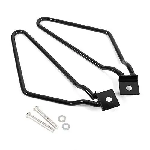 Produktbild: Hlyjoon 2X Linke und rechte Motorrad-Satteltaschenhalterungen für XL883/1200 HD1450/1584(Schwarz)