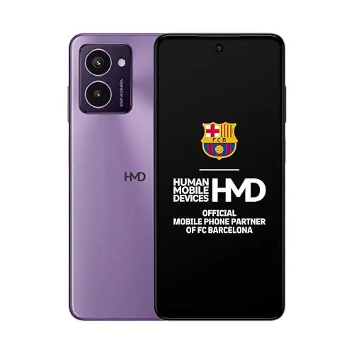 Produktbild: HMD Pulse Pro 4G 6.56? HD+ Smartphone, Android 14, 50MP Kamera 50MP Selfie-Kamera 6GB/128GB Speicher, bis zu 59 Stunden Akkulaufzeit, OZO Audio, einfach zu reparieren, duale SIM - Twilight Purple