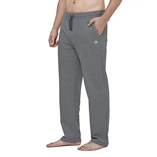 Produktbild: HMIYA Herren Jogginghose Baumwolle Sweathose Lange Atmungsaktiv Sporthose Yogahose Klassische Trainingshose mit Taschen(Anthrazit,XL)