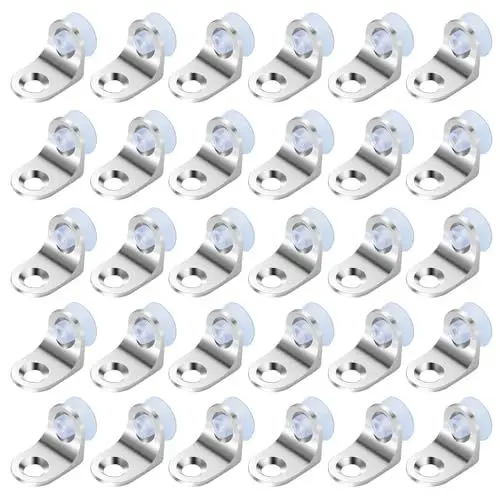 Produktbild: HO2NLE 40 Stück 20mm Regalbodenträger Metall Bodenträger für Einlegeböden Regalbodenhalter L Form Regalbrett Halterung für Möbel Bücherregale Schränke Küchenschrank