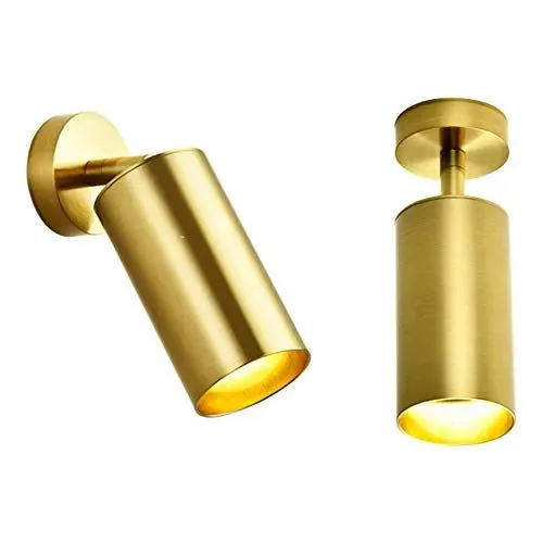 Produktbild: Hobaca GU10 Moderne Gold 360°Einstellbare Deckenspots Deckenleuchte Spotleuchten Downlight Wohnzimmer Lampe Fokuslicht Anzeigen Bilderlicht lesen Mirro Wandleuchte Beleuchtung