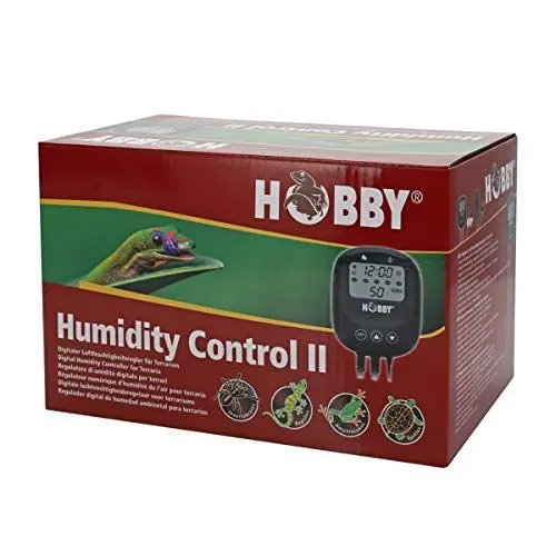 Produktbild: HOBBY Aquaristik Humidity Control II I Digitale Luftfeuchtigkeitsregler für Terrarien I Inkl. Nachtabsenkung I 2 Steckplätze I für Terrarien und Gewächshäuser