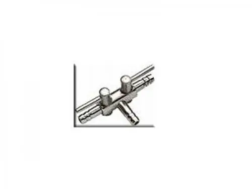 Produktbild: Hobby Aquaristik Metall Lufthähnchen 4/6 I 2-Wege I Praktisches Zubehörteil als Ersatz und für Bastler