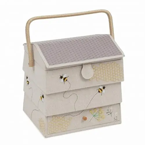 Produktbild: Hobby Gift Neuheit Nähhandwerk Hobby Aufbewahrungsbox, Bienenstock, 24 x 29 x 29.5cm