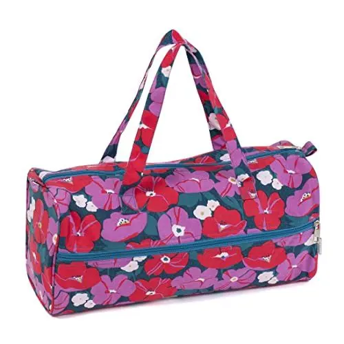 Produktbild: Hobby Gift, Stricktasche, Modernes Blumenmuster